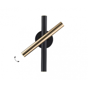 BALLET ΦΩΤΙΣΤΙΚΟ ΤΟΙΧΟΥ LED ΜΕΤΑΛΛΟ ΜΑΥΡΟ 10xH33cm