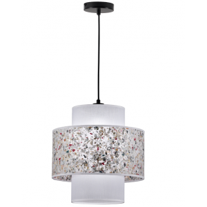 MOZAIKA ΚΡΕΜΑΣΤΟ ΦΩΤΙΣΤΙΚΟ ΜΟΝΟΦΩΤΟ ΥΦΑΣΜΑ ΛΕΥΚΟ Φ35xH170cm