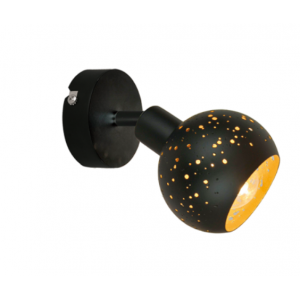 GALAXY Μεταλλικό Σποτ σε μαύρο χρώμα 16xΦ100x19