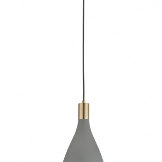 LAMAS Μεταλλικό Φωτιστικό σε γκρι χρώμα με οξυντέ λεπτομέρειες120xΦ190x34