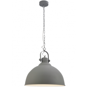 MARS  Μεταλλικό Φωτιστικό σε γκρι χρώμα 90xΦ450x41