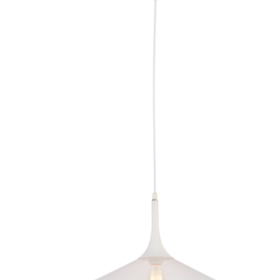 IZZY Μεταλλικό Φωτιστικό σε λευκό χρώμα 130xΦ500x27