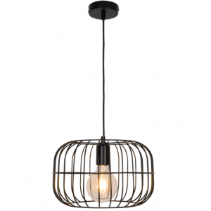 ΖΕΝΙΤΗ Mεταλλικό Φωτιστικό σε μαύρο χρώμα 110xΦ300