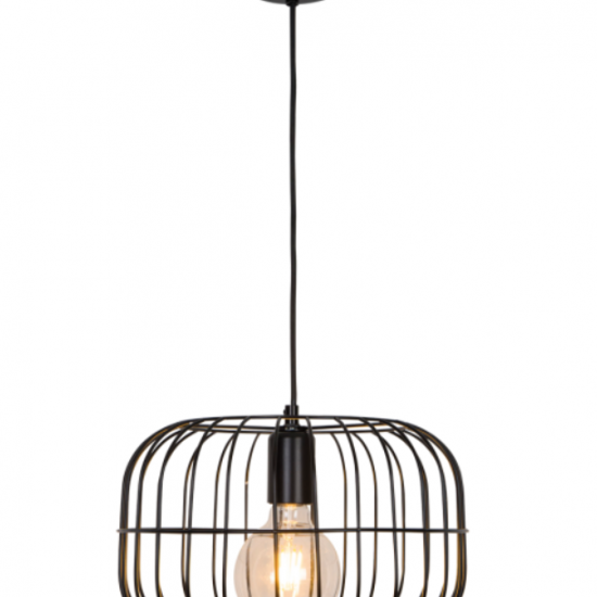 ΖΕΝΙΤΗ Mεταλλικό Φωτιστικό σε μαύρο χρώμα 110xΦ300