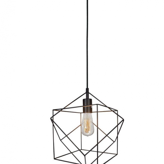 GUARDO Μεταλλικό Φωτιστικό σε μαύρο χρώμα 120xΦ330