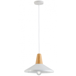 TOM Μεταλλικό Φωτιστικό σε λευκό χρώμα 130xΦ360x23