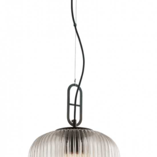 VERONA Φωτιστικό γυάλινο σε διαφανές χρώμα 150xΦ250x35