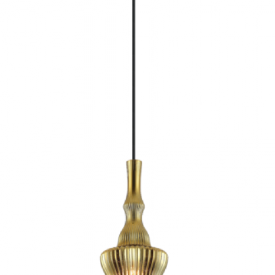 JAKARTA Γυάλινο  Φωτιστικό σε χρυσό χρώμα 150xΦ150x43