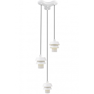 JAPAN 3/φωτο Γυάλινο Φωτιστικό λευκό με γυαλί λευκό ματ 138xΦ360