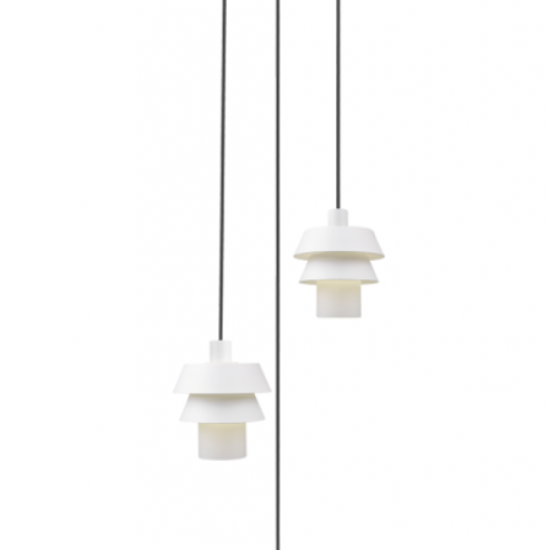 JAPAN 3/φωτο Γυάλινο Φωτιστικό λευκό με γυαλί λευκό ματ 138xΦ360