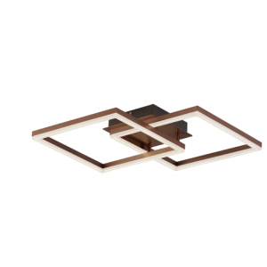 LINUS Μεταλλικό  Πλαφονιέρα σε καφέ χρώμα 9x44,5x67