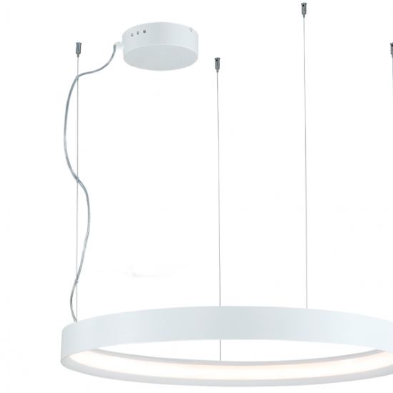 VERDI Μεταλλικό Φωτιστικό σε λευκό χρώμα Y150xΦ1000