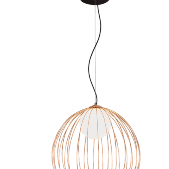 LEVIK Μεταλλικό  Φωτιστικό σε χρυσό χρώμα 140xΦ380x33