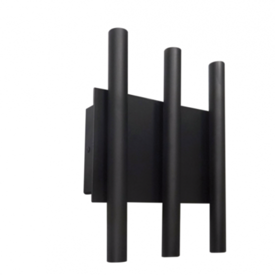 DUCT 6/φωτη Απλίκα Αλουμινίου σε μαύρο χρώμα 32x23x7