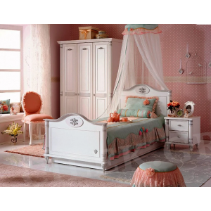 ΠΑΙΔΙΚΟ ΚΡΕΒΑΤΙ ΜΟΝΟ ROMANTIC 118x111xH210 cm