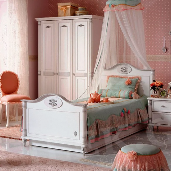 ΠΑΙΔΙΚΟ ΚΡΕΒΑΤΙ ΜΟΝΟ ROMANTIC 118x111xH210 cm