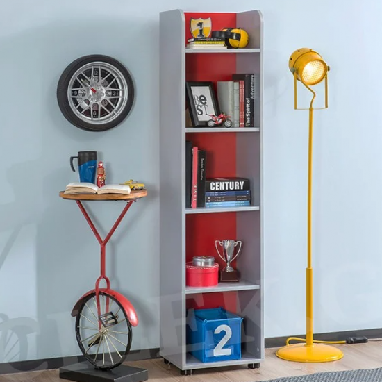 YOUNG RACER ΠΑΙΔΙΚΗ ΒΙΒΛΙΟΘΗΚΗ ΣΤΗΛΗ 39x32xΗ160 cm