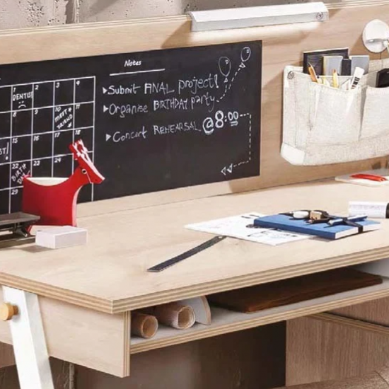 DUO ΠΑΙΔΙΚΟ ΓΡΑΦΕΙΟ ΜΕ ΑΠΟΘΗΚΕΥΤΙΚΟΥΣ ΧΩΡΟΥΣ ΚΑΙ ΠΛΑΤΗ 141x64xH116 cm