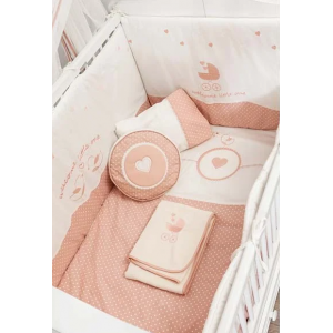 ΒΡΕΦΙΚΗ ΠΡΟΙΚΑ ROMANTIC ΡΟΖ 130x80 cm
