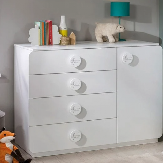 SL COTTON ΒΡΕΦΙΚΗ ΣΥΡΤΑΡΙΕΡΑ 4 ΣΥΡΤΑΡΙΑ 1 ΝΤΟΥΛΑΠΙ 125x56xΗ89 cm