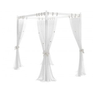 RUSTIC WHITE ΒΑΣΗ ΟΥΡΑΝΟΥ ΓΙΑ ΗΜΙΔΙΠΛΟ ΚΡΕΒΑΤΙ 