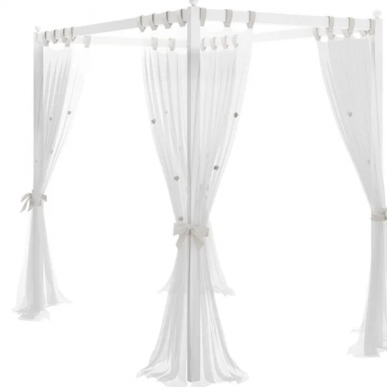 RUSTIC WHITE ΒΑΣΗ ΟΥΡΑΝΟΥ ΓΙΑ ΗΜΙΔΙΠΛΟ ΚΡΕΒΑΤΙ