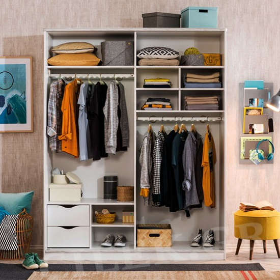 WHITE ΠΑΙΔΙΚΗ ΝΤΟΥΛΑΠΑ 2ΦΥΛΛΗ ΣΥΡΟΜΕΝΗ 164x54xH209 cm