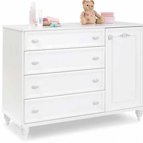 ROMANTICA ΠΑΙΔΙΚΗ ΣΥΡΤΑΡΙΕΡΑ 4 ΣΥΡΤΑΡΙΑ 1 ΝΤΟΥΛΑΠΙ 117x54xH90cm