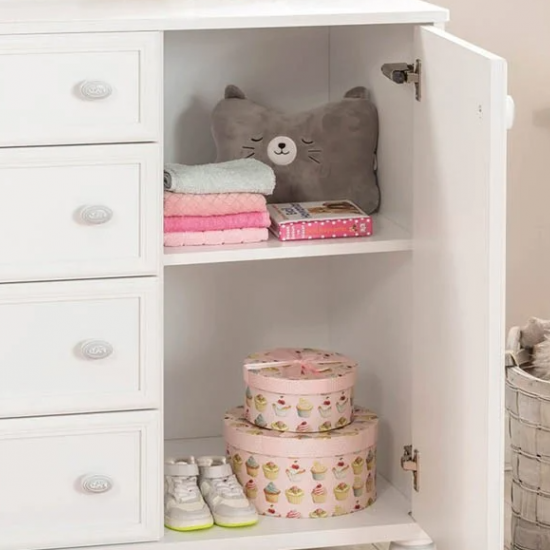 ROMANTICA ΠΑΙΔΙΚΗ ΣΥΡΤΑΡΙΕΡΑ 4 ΣΥΡΤΑΡΙΑ 1 ΝΤΟΥΛΑΠΙ 117x54xH90cm