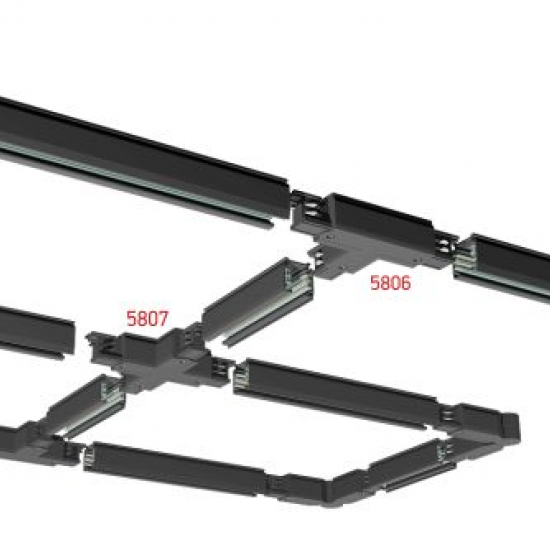 ΣΥΝΔΕΣΜΟΣ ΡΑΓΑΣ ΕΥΘΕΙΑ ΑΛΟΥΜΙΝΙΟΥ ΜΑΥΡΟΣ