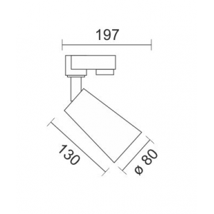 ANGEL SPOT ΡΑΓΑΣ LED ΡΥΘΜΙΖΟΜΕΝΟ ΑΛΟΥΜΙΝΙΟ ΛΕΥΚΟ 30W 3000K