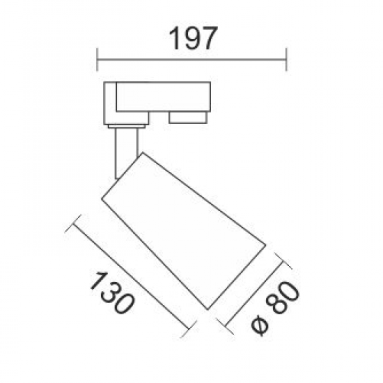 ANGEL SPOT ΡΑΓΑΣ LED ΡΥΘΜΙΖΟΜΕΝΟ ΑΛΟΥΜΙΝΙΟ ΛΕΥΚΟ 30W 3000K