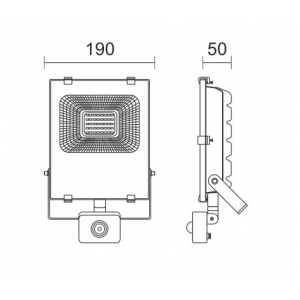 ΠΡΟΒΟΛΕAΣ ΑΝΙΧΝΕΥΤΗ ΚΙΝΗΣΗΣ LED SMD 30W 6000K