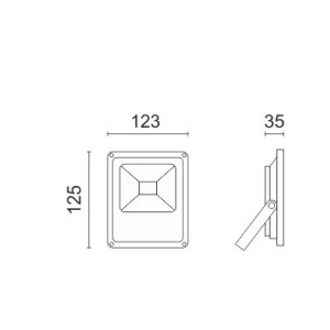 ΠΡΟΒΟΛΕAΣ LED SLIM SMD 10W 6000K
