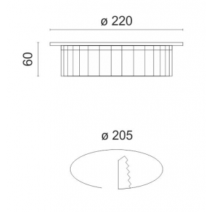 SHORT ΣΠΟΤ ΧΩΝΕΥΤΟ LED 30W 6000 D.L.