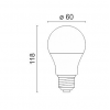 ΛΑΜΠΤΗΡAΣ LED E27 Dimmable 10W 6000K