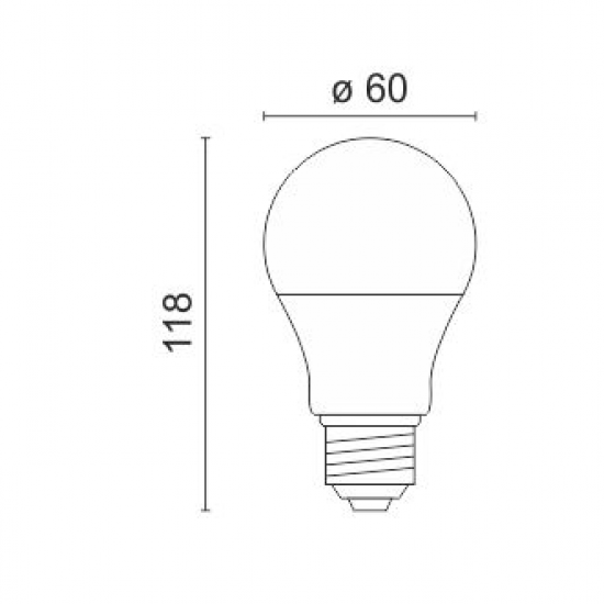ΛΑΜΠΤΗΡAΣ LED E27 Dimmable 10W 6000K