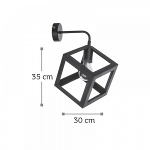 Επιτοίχιο μεταλλικό φωτιστικό.