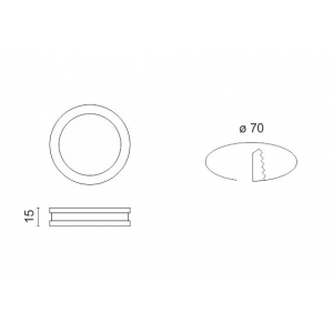 DOT ΧΩΝΕΥΤΟ LED ΟΡΟΦΗΣ ΣΤΟΓΓΥΛΟ ΣΤΕΓΑΝΟ ΑΛΟΥΜΙΝΙΟ ΛΕΥΚΟ 6W