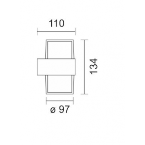 ΑΠΛΙΚΑ LED ΕΞΩΤΕΡΙΚΟΥ ΧΩΡΟΥ 2X5W 4000K