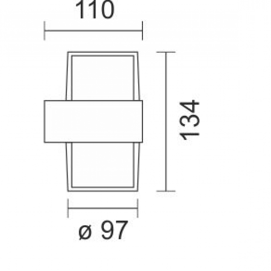 ΑΠΛΙΚΑ LED ΕΞΩΤΕΡΙΚΟΥ ΧΩΡΟΥ 2X5W 4000K