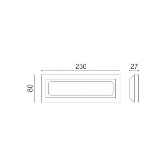 ΑΠΛΙΚΑ LED ΕΞΩΤΕΡΙΚΟΥ ΧΩΡΟΥ 3W 4000K