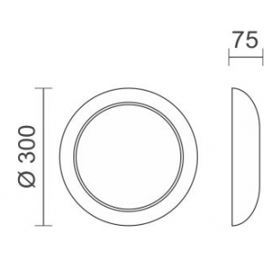 Ceil Πλαφονιέρα Οροφής 2Χ12W