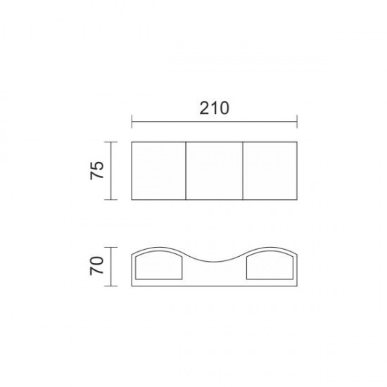 ΑΠΛΙΚΑ LED ΕΞΩΤΕΡΙΚΟΥ ΧΩΡΟΥ 2X5W 3000K