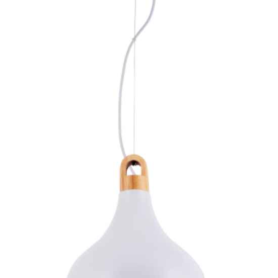 TED Μεταλλικό Φωτιστικό σε λευκό χρώμα 110xΦ350x40