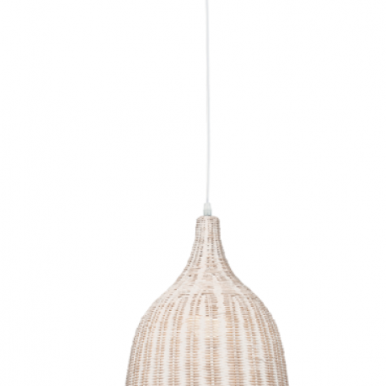 HAWAI Φωτιστικό με πλεκτό καλάθι σε φυσικό χρώμα 110xΦ280x42