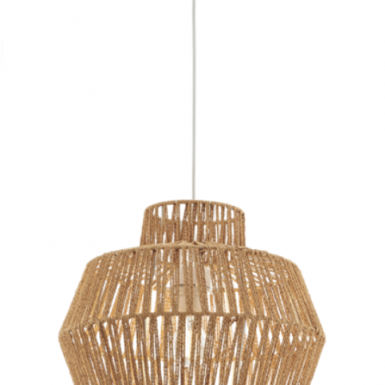 FELIS Φωτιστικό με σχοινί σε φυσικό χρώμα 145xΦ400x40