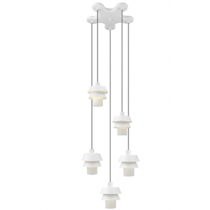 JAPAN 5/φωτο Γυάλινο Φωτιστικό λευκό με γυαλί λευκό ματ 138xΦ450