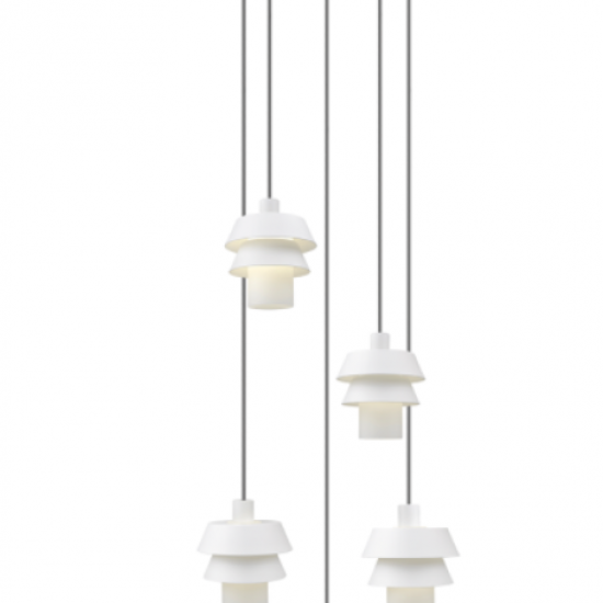 JAPAN 5/φωτο Γυάλινο Φωτιστικό λευκό με γυαλί λευκό ματ 138xΦ450