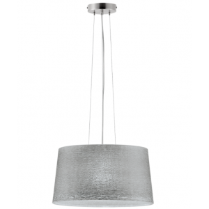 CALLAS Γυάλινο Φωτιστικό σε γκρι χρώμα με ανάγλυφο χειροποίητο  decor 110xΦ400x22